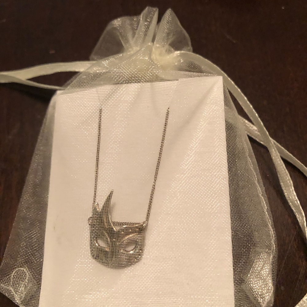 Sterling silver 16 inch necklace with pendant.